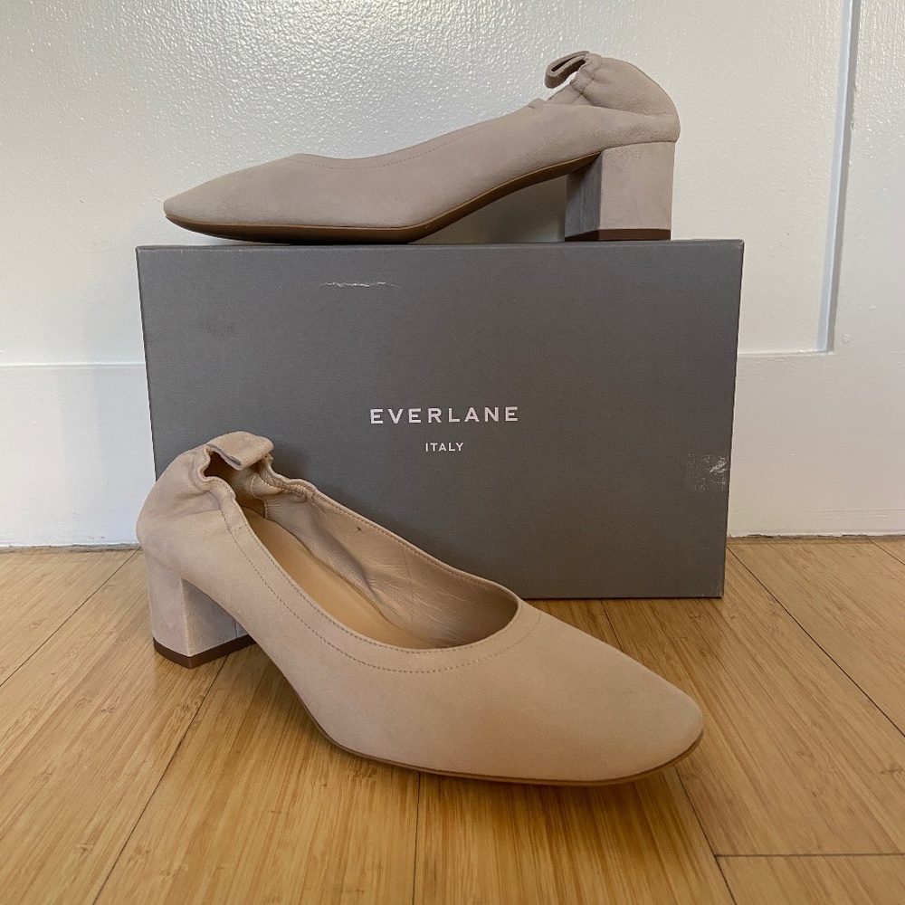 Everlane The Day Heel Bisque Pump Size 11